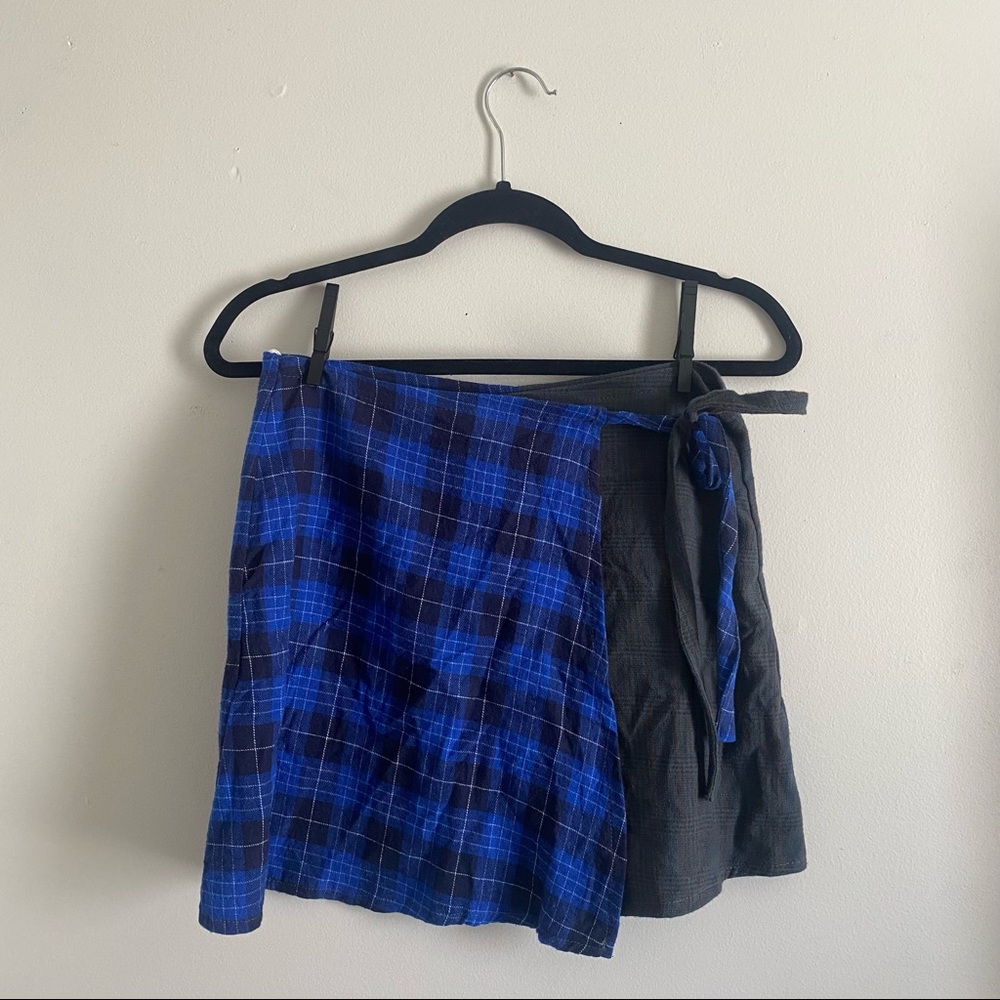 NWT UO Urban Renewal | Flannel Plaid Wrap Skirt | Size Small